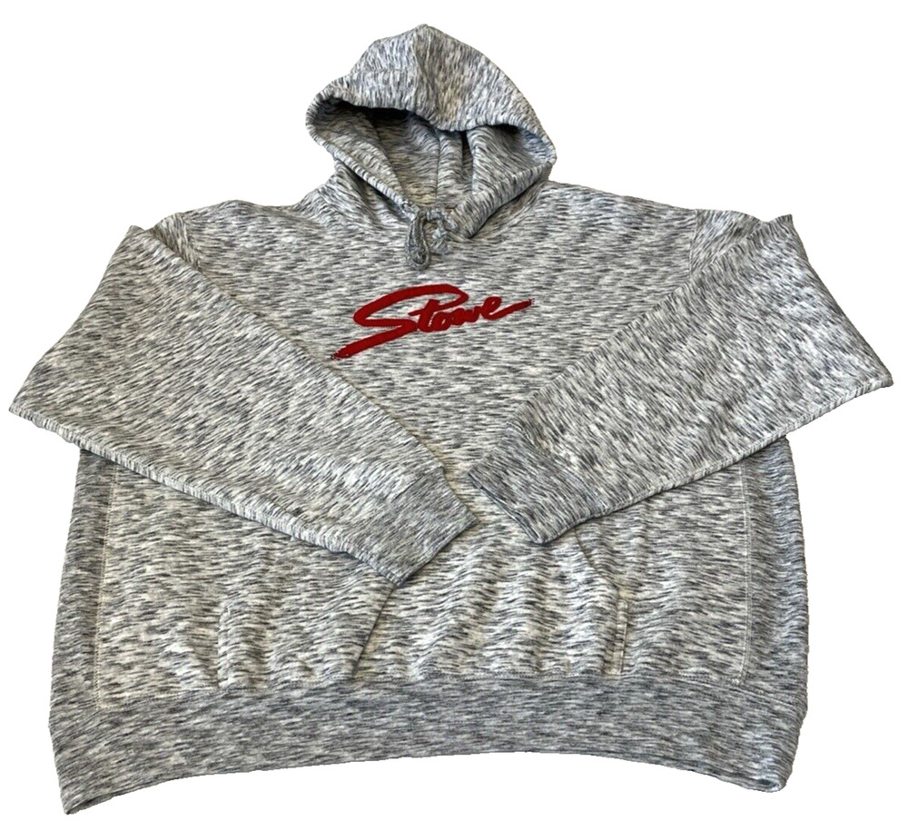 MV Sport Pro Weave Stowe Hooded Sweatshirt Adult XL Gray/White Heather Hoodie